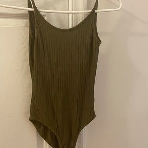 Olive green UO out from under ribbed bodysuit